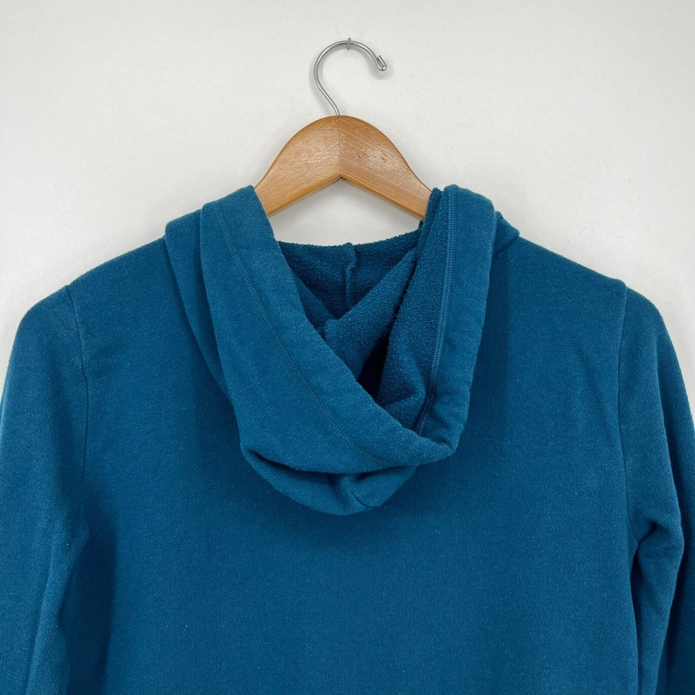 PINK Victoria's Secret Full Zip Hoodie Women's Size XS Blue Logo Cotton Blend - Picture 8 of 9